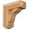 Ekena Millwork Merced Craftsman Rough Sawn Bracket w/ Offset Brace, Western Red Cedar, 8"W x 22"D x 22"H BKT0806X22X22MRC04RWR - alternate 1